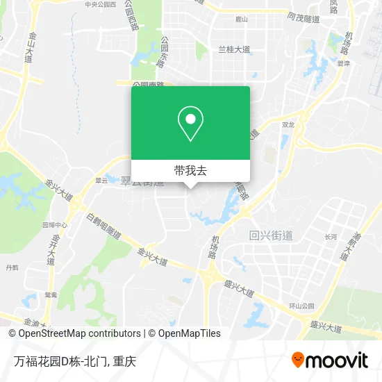 万福花园D栋-北门地图