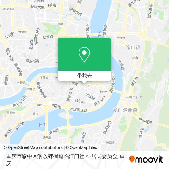 重庆市渝中区解放碑街道临江门社区-居民委员会地图