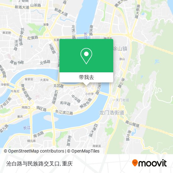 沧白路与民族路交叉口地图