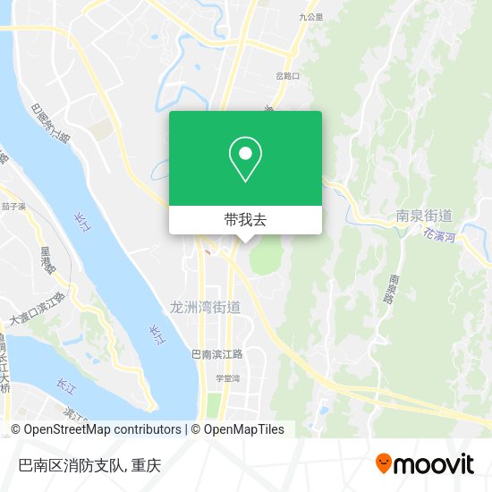 巴南区消防支队地图