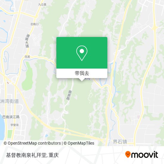 基督教南泉礼拜堂地图