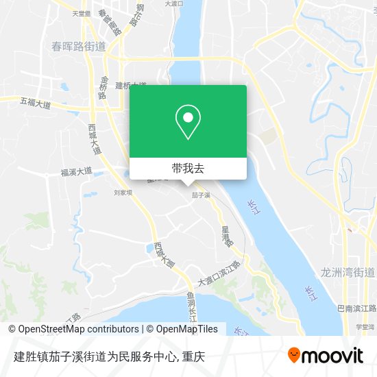 建胜镇茄子溪街道为民服务中心地图