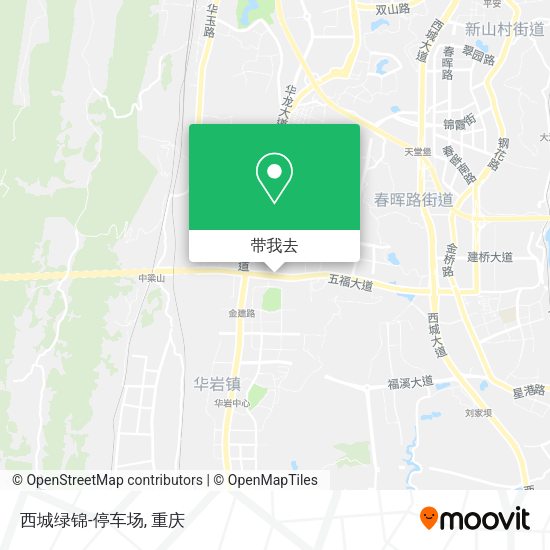 西城绿锦-停车场地图