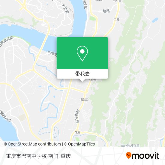 重庆市巴南中学校-南门地图
