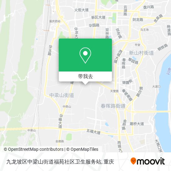 九龙坡区中梁山街道福苑社区卫生服务站地图