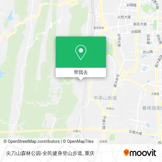 尖刀山森林公园-全民健身登山步道地图