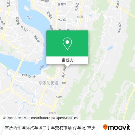 重庆西部国际汽车城二手车交易市场-停车场地图