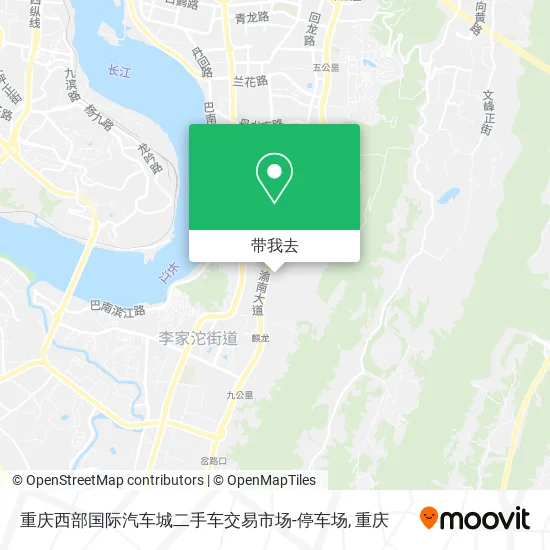 重庆西部国际汽车城二手车交易市场-停车场地图