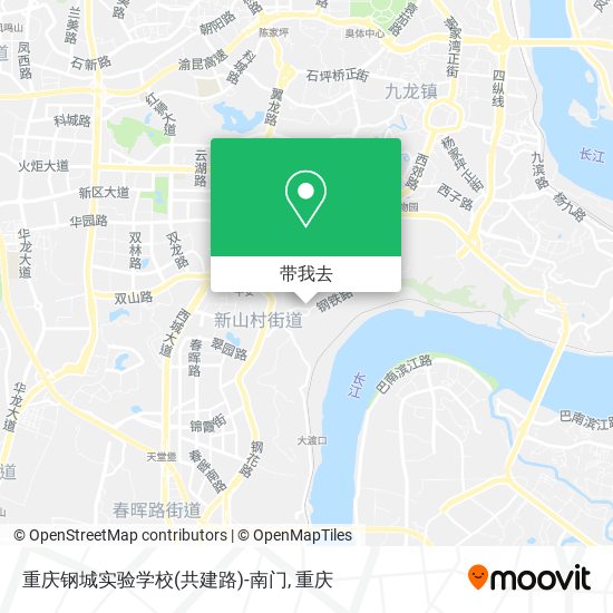 重庆钢城实验学校(共建路)-南门地图