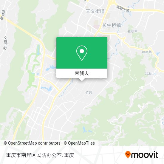 重庆市南岸区民防办公室地图