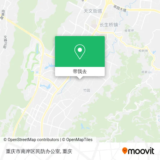 重庆市南岸区民防办公室地图