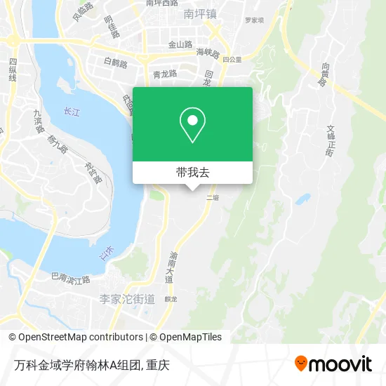 万科金域学府翰林A组团地图