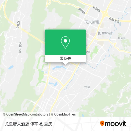 龙皇府大酒店-停车场地图
