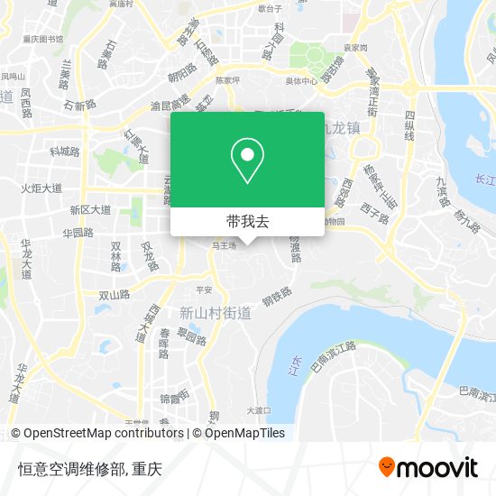 恒意空调维修部地图