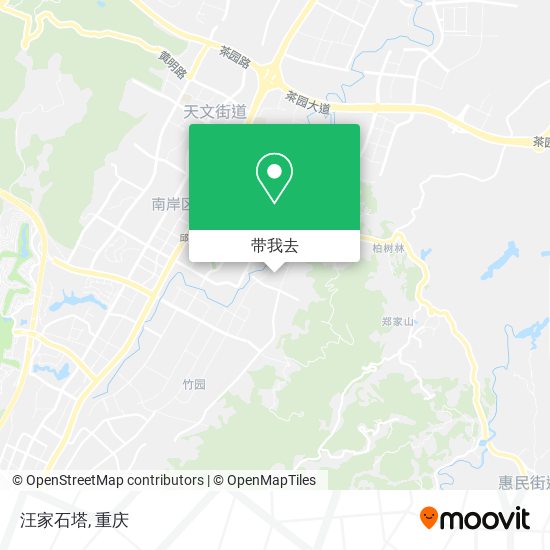 汪家石塔地图