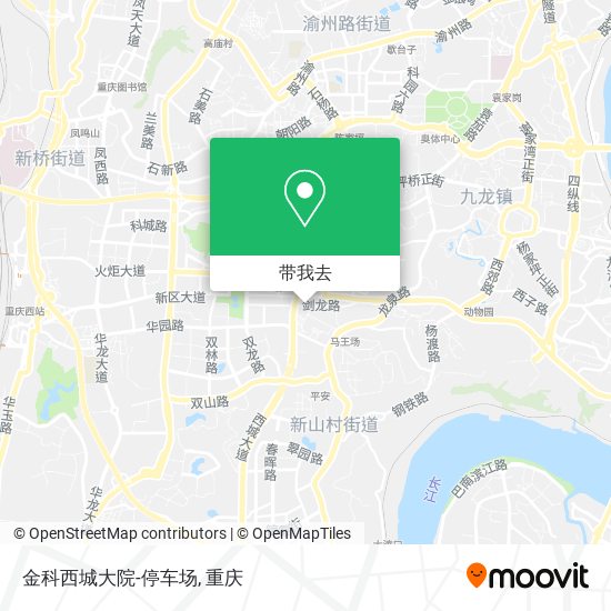 金科西城大院-停车场地图