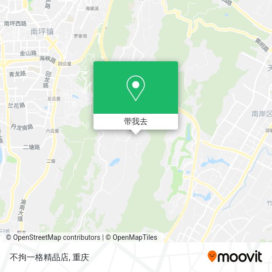 不拘一格精品店地图