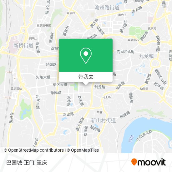 巴国城-正门地图
