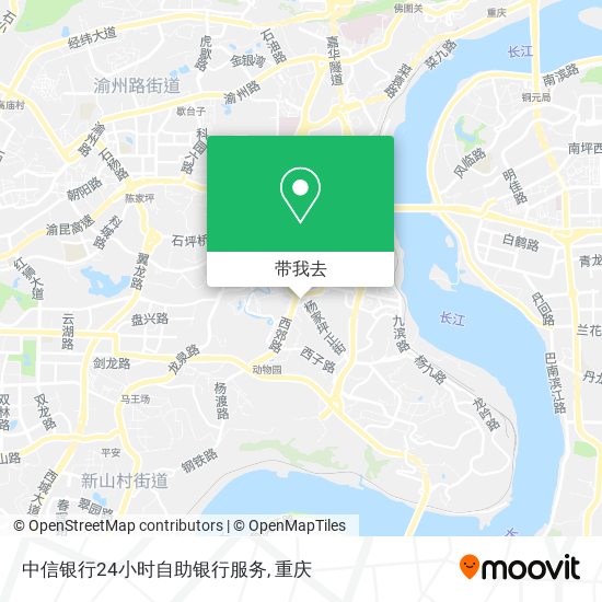 中信银行24小时自助银行服务地图