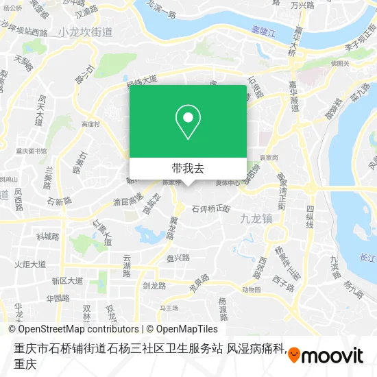 重庆市石桥铺街道石杨三社区卫生服务站 风湿病痛科地图