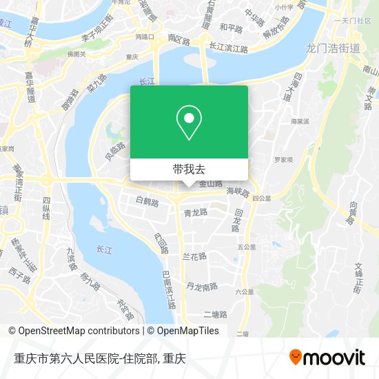 重庆市第六人民医院-住院部地图