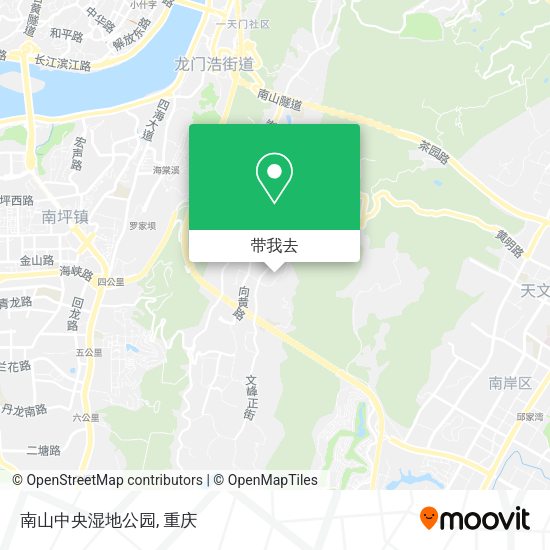 南山中央湿地公园地图