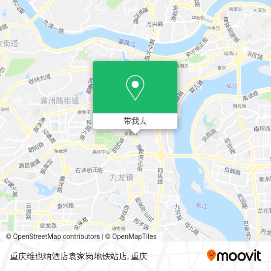 重庆维也纳酒店袁家岗地铁站店地图