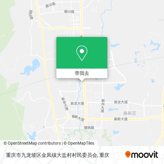 重庆市九龙坡区金凤镇大盐村村民委员会地图