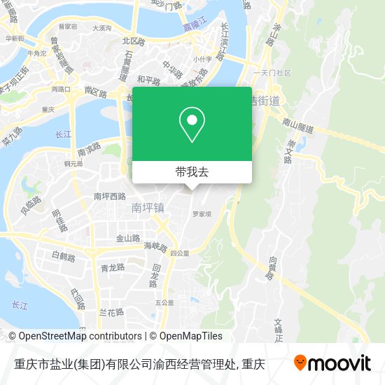重庆市盐业(集团)有限公司渝西经营管理处地图