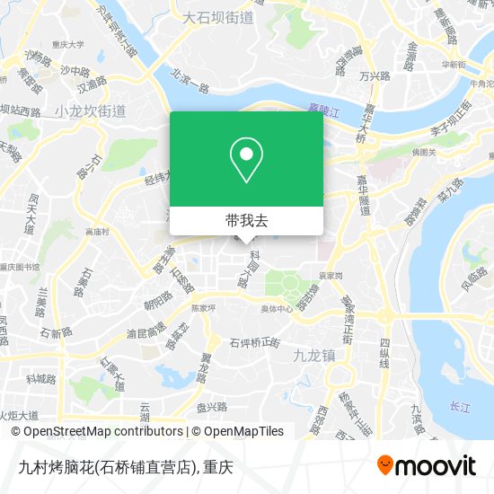 九村烤脑花(石桥铺直营店)地图