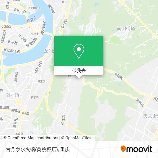古月泉水火锅(黄桷桠店)地图