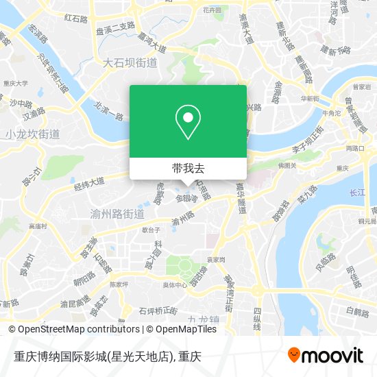 重庆博纳国际影城(星光天地店)地图