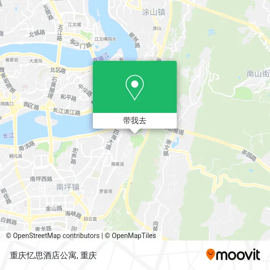 重庆忆思酒店公寓地图