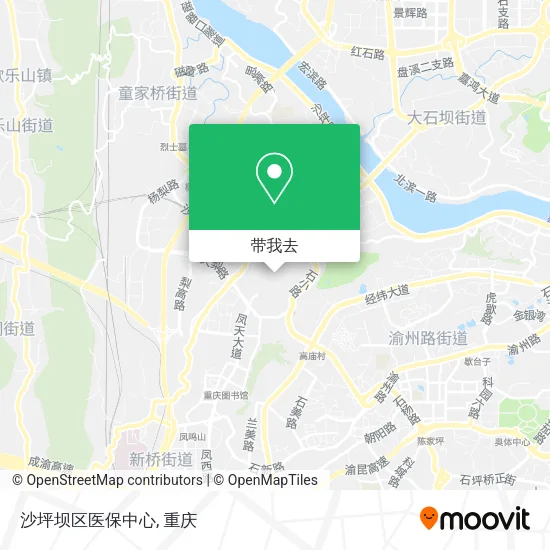 沙坪坝区医保中心地图