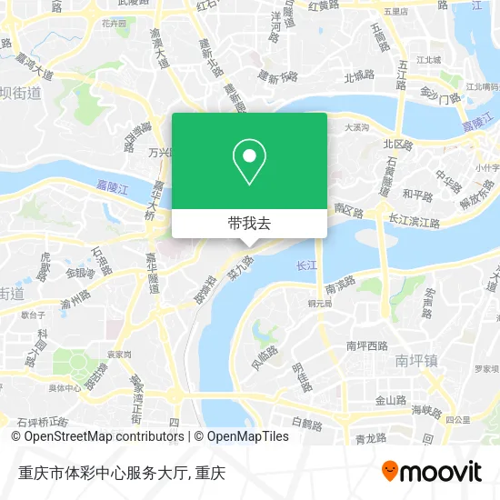 重庆市体彩中心服务大厅地图