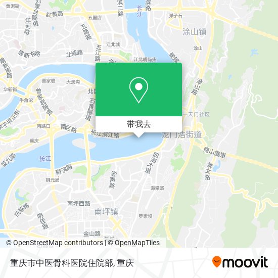 重庆市中医骨科医院住院部地图