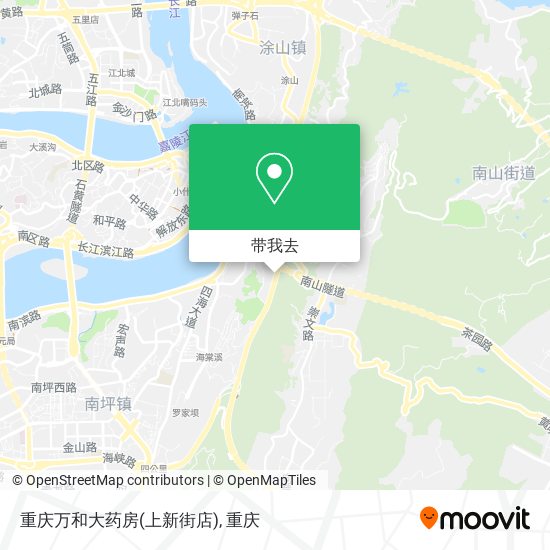 重庆万和大药房(上新街店)地图