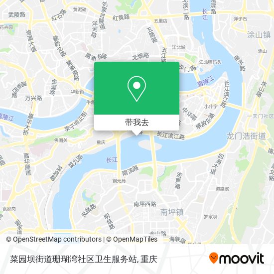 菜园坝街道珊瑚湾社区卫生服务站地图