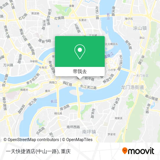 一天快捷酒店(中山一路)地图