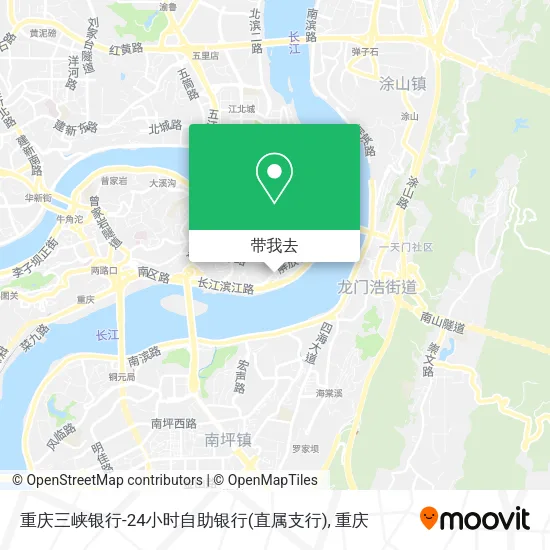 重庆三峡银行-24小时自助银行(直属支行)地图