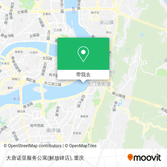 大唐诺亚服务公寓(解放碑店)地图