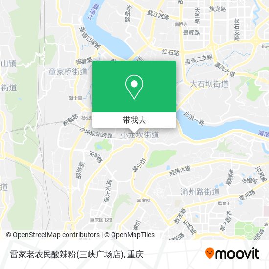 雷家老农民酸辣粉(三峡广场店)地图