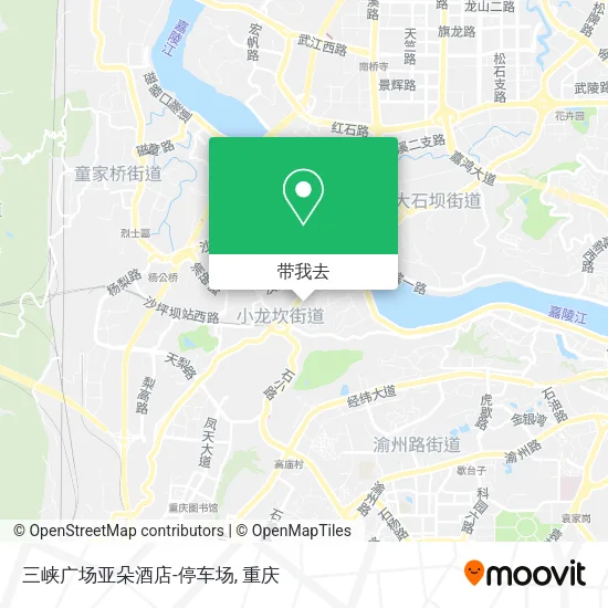 三峡广场亚朵酒店-停车场地图