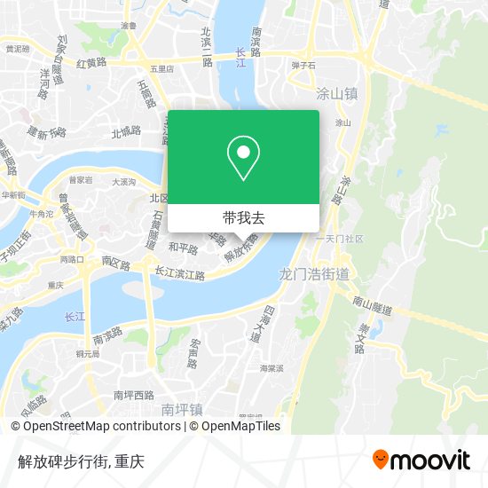 解放碑步行街地图