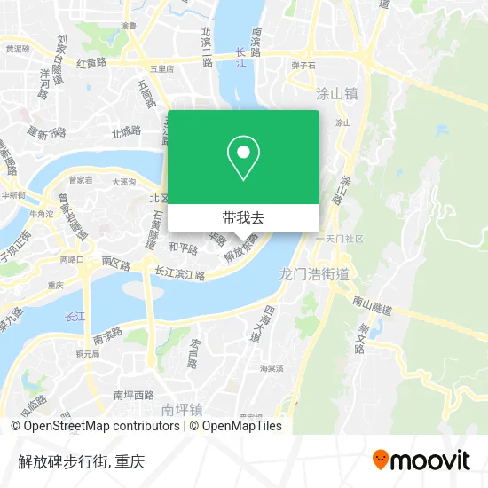 解放碑步行街地图