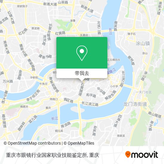重庆市眼镜行业国家职业技能鉴定所地图