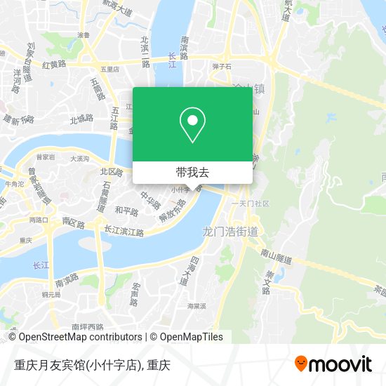 重庆月友宾馆(小什字店)地图