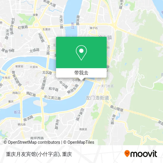 重庆月友宾馆(小什字店)地图