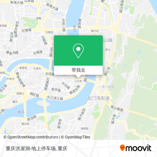 重庆洪崖洞-地上停车场地图