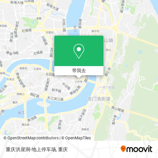 重庆洪崖洞-地上停车场地图